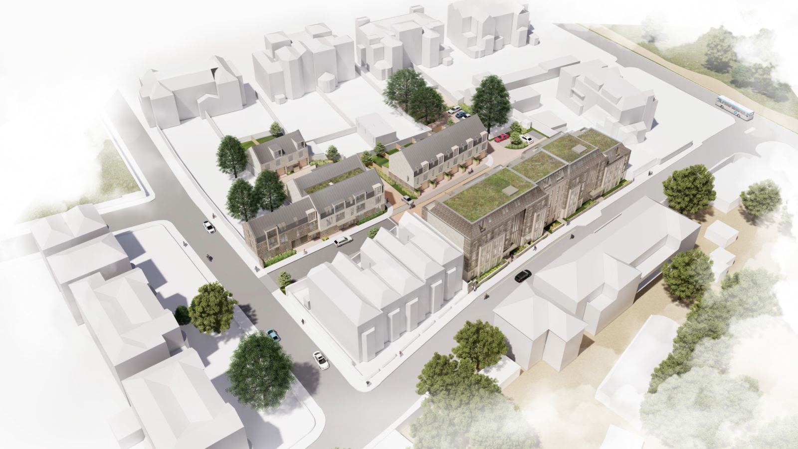 Proposals for the Zoo's West Car Park on College Road - aerial